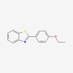 molecular formula C15H13NOS B3048849 Benzothiazole, 2-(4-ethoxyphenyl)- CAS No. 183561-67-3
