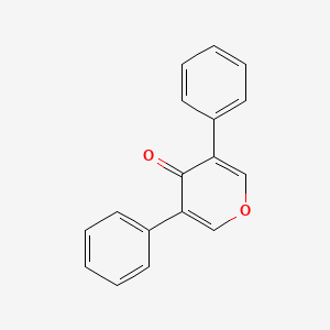 molecular formula C17H12O2 B3048851 3,5-diphenyl-4H-pyran-4-one CAS No. 18357-38-5