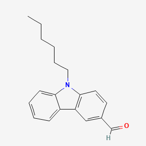 9H-Carbazole-3-carboxaldehyde, 9-hexyl-