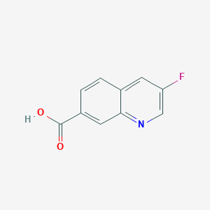 molecular formula C10H6FNO2 B3048868 3-Fluoroquinoline-7-carboxylic acid CAS No. 1841081-50-2