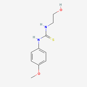 molecular formula C10H14N2O2S B3048877 1-(2-Hydroxyethyl)-3-(4-methoxyphenyl)thiourea CAS No. 1848-60-8