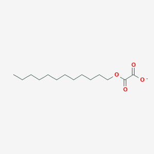 molecular formula C14H25O4- B3048889 (Dodecyloxy)(oxo)acetate CAS No. 185043-26-9