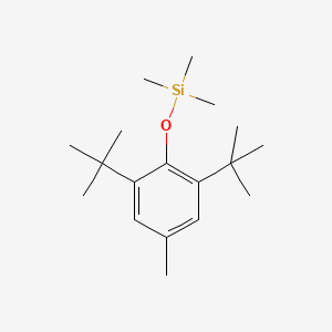 molecular formula C18H32OSi B3048890 Silane, [2,6-bis(1,1-dimethylethyl)-4-methylphenoxy]trimethyl- CAS No. 18510-49-1