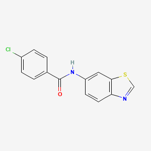 molecular formula C14H9ClN2OS B3048891 N-(1,3-Benzothiazol-6-yl)-4-chlorobenzamide CAS No. 185142-14-7