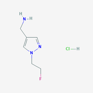 [1-(2-Fluoroethyl)-1H-pyrazol-4-yl]methanamine hydrochloride
