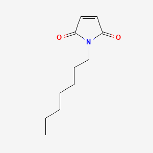 molecular formula C11H17NO2 B3048904 1H-Pyrrole-2,5-dione, 1-heptyl- CAS No. 18559-62-1