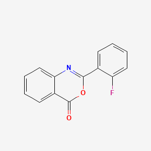 molecular formula C14H8FNO2 B3048915 2-(2-fluorophenyl)-4H-3,1-benzoxazin-4-one CAS No. 18595-84-1