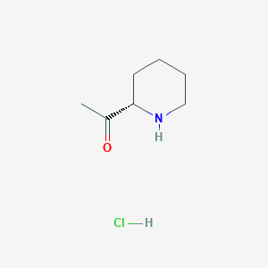 1-[(2S)-piperidin-2-yl]ethan-1-one hydrochloride