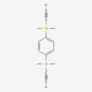 molecular formula C14H18Si2 B3048937 (1,4-Phenylene)bis[ethynyl(dimethyl)silane] CAS No. 1871-88-1
