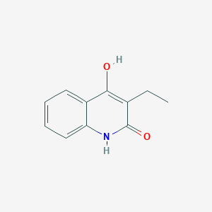 molecular formula C11H11NO2 B3048940 3-Ethyl-4-hydroxyquinoline-2(1H)-one CAS No. 1873-60-5