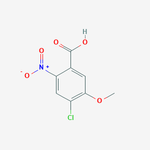 molecular formula C8H6ClNO5 B3048941 4-Chloro-5-methoxy-2-nitrobenzoic acid CAS No. 18734-73-1