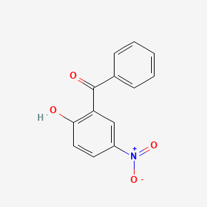 molecular formula C13H9NO4 B3048953 Methanone, (2-hydroxy-5-nitrophenyl)phenyl- CAS No. 18803-19-5