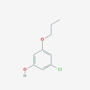 molecular formula C9H11ClO2 B3048957 3-Chloro-5-propoxyphenol CAS No. 1881291-13-9