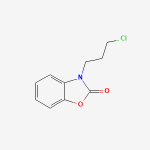 molecular formula C10H10ClNO2 B3048961 2(3H)-Benzoxazolone, 3-(3-chloropropyl)- CAS No. 18845-22-2