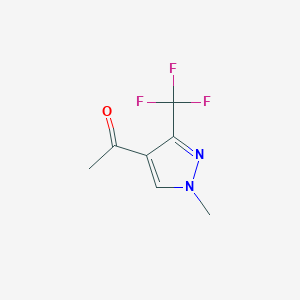 Ethanone, 1-[1-methyl-3-(trifluoromethyl)-1H-pyrazol-4-yl]-