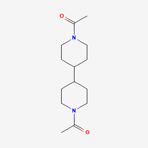 molecular formula C14H24N2O2 B3048990 1,1'-(4,4'-Bipiperidine-1,1'-diyl)diethanone CAS No. 18932-64-4