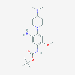 tert-Butyl (5-amino-4-(4-(dimethylamino)piperidin-1-yl)-2-methoxyphenyl)carbamate