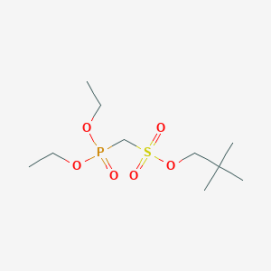 Methanesulfonic acid, (diethoxyphosphinyl)-, 2,2-dimethylpropyl ester