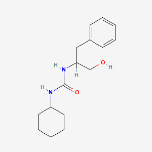 molecular formula C16H24N2O2 B3049020 1-Cyclohexyl-3-(1-hydroxy-3-phenylpropan-2-yl)urea CAS No. 19071-55-7