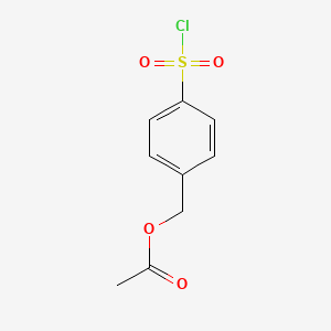 molecular formula C9H9ClO4S B3049021 [4-(Chlorosulfonyl)phenyl]methyl acetate CAS No. 190711-51-4