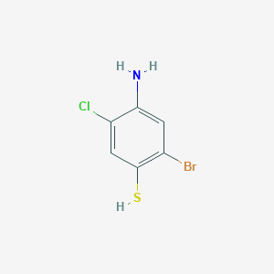 molecular formula C6H5BrClNS B3049030 4-Amino-2-bromo-5-chlorobenzene-1-thiol CAS No. 1909309-30-3
