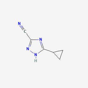 5-cyclopropyl-4H-1,2,4-triazole-3-carbonitrile