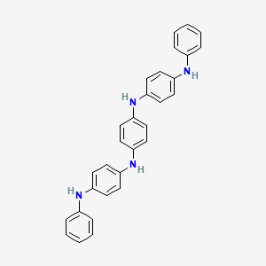 molecular formula C30H26N4 B3049041 1,4-Benzenediamine, N,N'-bis[4-(phenylamino)phenyl]- CAS No. 19099-70-8