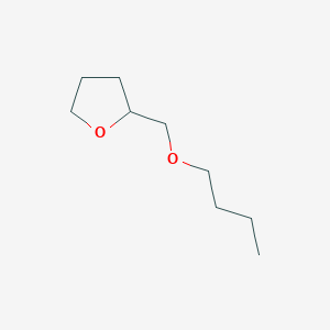 molecular formula C9H18O2 B3049043 Furan, 2-(butoxymethyl)tetrahydro- CAS No. 19114-88-6