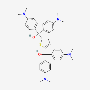 molecular formula C38H44N4O2S B3049046 alpha,alpha,alpha',alpha'-Tetrakis[4-(dimethylamino)phenyl]-2,5-thiophenedimethanol CAS No. 191282-20-9