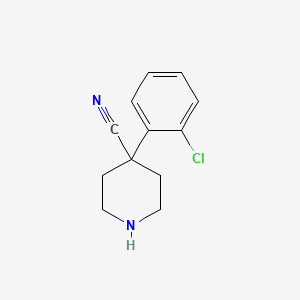 molecular formula C12H13ClN2 B3049047 4-(2-Chlorophenyl)piperidine-4-carbonitrile CAS No. 191328-21-9
