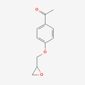 molecular formula C11H12O3 B3049049 1-[4-(环氧-2-基甲氧基)苯基]乙酮 CAS No. 19152-55-7