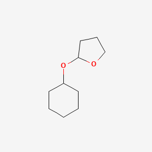 molecular formula C10H18O2 B3049053 2-(Cyclohexyloxy)tetrahydrofuran CAS No. 1918-61-2