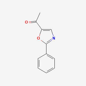 molecular formula C11H9NO2 B3049059 1-(2-Phenyloxazol-5-yl)ethanone CAS No. 191925-66-3