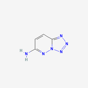 molecular formula C4H4N6 B3049060 Tetrazolo[1,5-b]pyridazin-6-amine CAS No. 19195-43-8