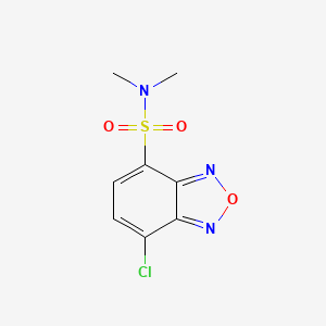 molecular formula C8H8ClN3O3S B3049065 7-Chloro-N,N-dimethylbenzo[c][1,2,5]oxadiazole-4-sulfonamide CAS No. 192119-42-9