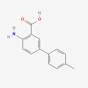 molecular formula C14H13NO2 B3049068 4-氨基-4'-甲基[1,1'-联苯]-3-羧酸 CAS No. 192323-70-9
