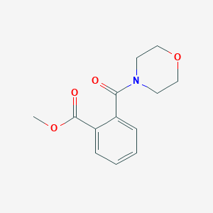 molecular formula C13H15NO4 B3049075 Methyl 2-(morpholine-4-carbonyl)benzoate CAS No. 192573-74-3