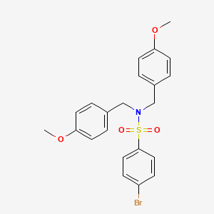 4-Bromo-N,N-bis[(4-methoxyphenyl)methyl]benzene-1-sulfonamide