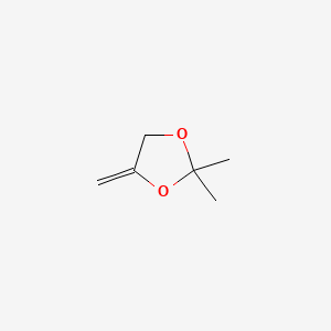 molecular formula C6H10O2 B3049090 4-Methylen-2,2-dimethyl-1,3-dioxolane CAS No. 19358-05-5