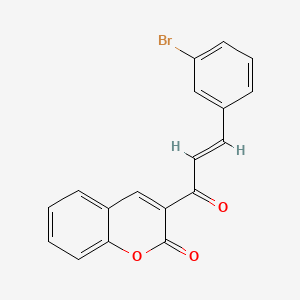 molecular formula C18H11BrO3 B3049091 3-(3-Bromo-trans-cinnamoyl)coumarin CAS No. 193619-96-4