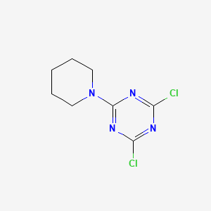 molecular formula C8H10Cl2N4 B3049096 s-Triazine, 2,4-dichloro-6-piperidino- CAS No. 19371-31-4