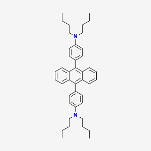 molecular formula C42H52N2 B3049101 4,4'-(Anthracene-9,10-diyl)bis(N,N-dibutylaniline) CAS No. 194295-85-7