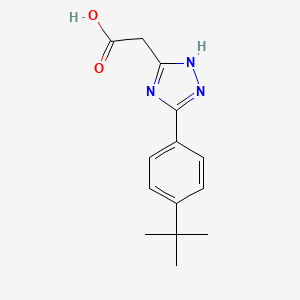 1H-1,2,4-Triazole-3-acetic acid, 5-[4-(1,1-dimethylethyl)phenyl]-