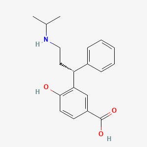 molecular formula C19H23NO3 B3049106 DE(isopropyl)tolterodine-5-carboxylic acid CAS No. 194482-43-4