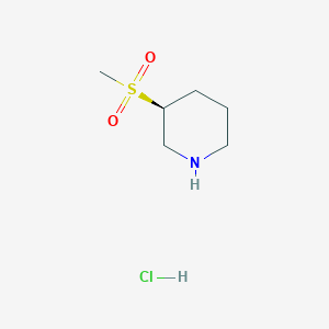 molecular formula C6H14ClNO2S B3049111 (3S)-3-甲磺酰基哌啶盐酸盐 CAS No. 1946010-89-4