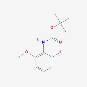 molecular formula C12H16INO3 B3049119 叔丁基 2-碘-6-甲氧苯基氨基甲酸酯 CAS No. 194869-15-3