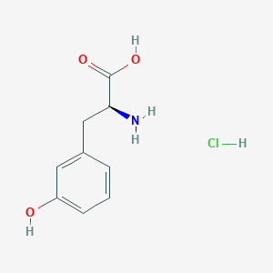 molecular formula C9H12ClNO3 B3049122 (S)-2-Amino-3-(3-hydroxyphenyl)propanoic acid hcl CAS No. 195050-48-7