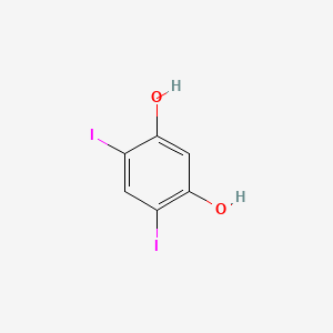 molecular formula C6H4I2O2 B3049123 1,3-Benzenediol, 4,6-diiodo- CAS No. 19514-91-1