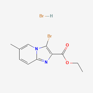 3-Bromo-6-methyl-imidazo[1,2-a]pyridine-2-carboxylic acid ethyl ester hydrobromide