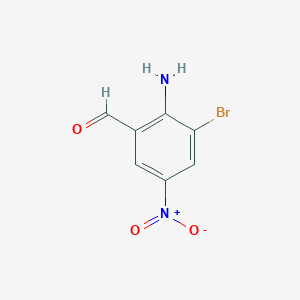 molecular formula C7H5BrN2O3 B3049126 2-氨基-3-溴-5-硝基苯甲醛 CAS No. 1951439-64-7